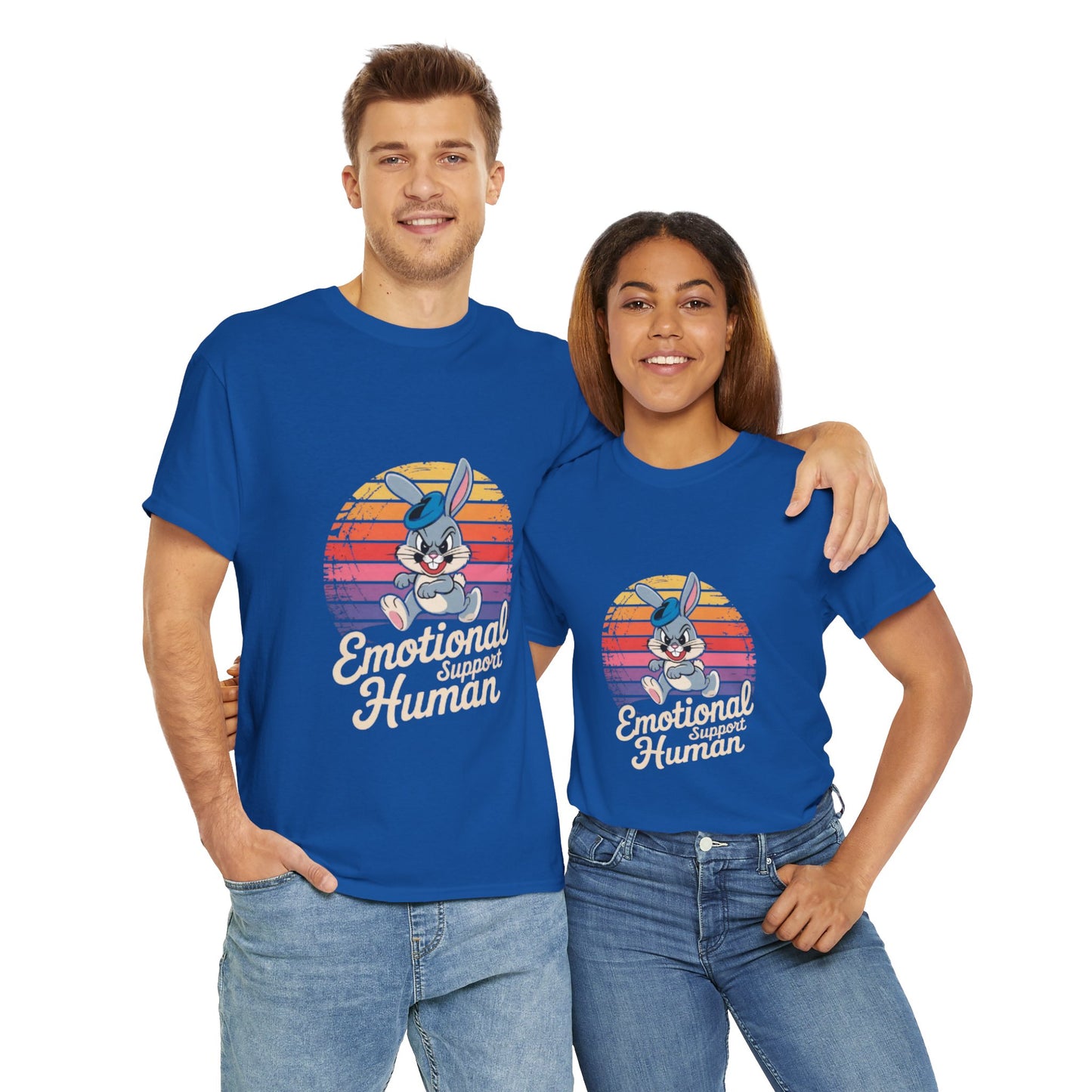 Unisex Heavy Cotton T-Shirt -Emotional Support Human Tee