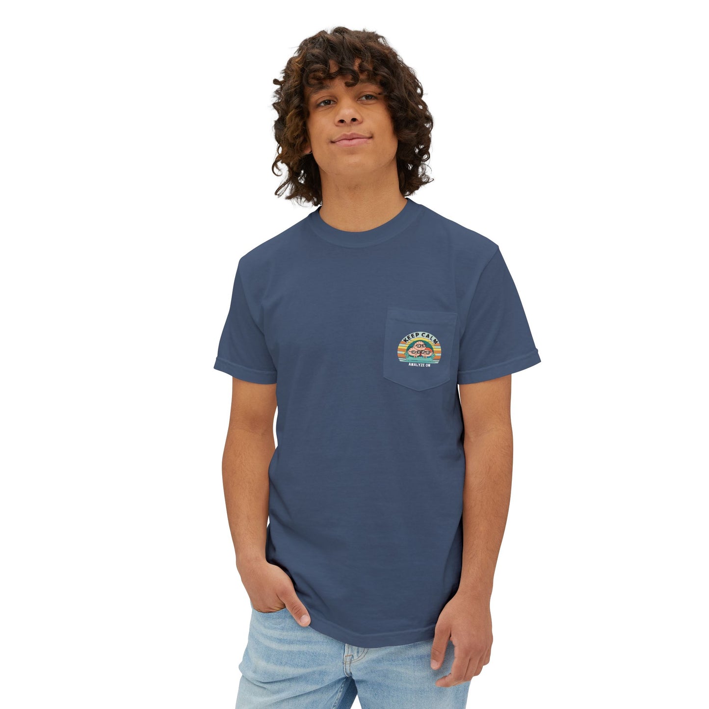 Pocket T-Shirt - Keep Calm Analyze On