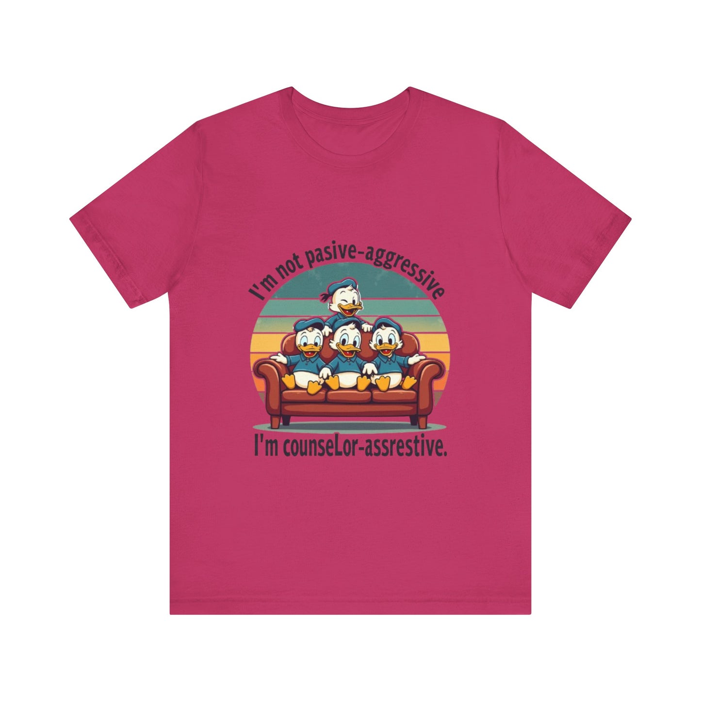 Unisex Jersey Short Sleeve T-Shirt -Funny Counsel-Assertive Tee