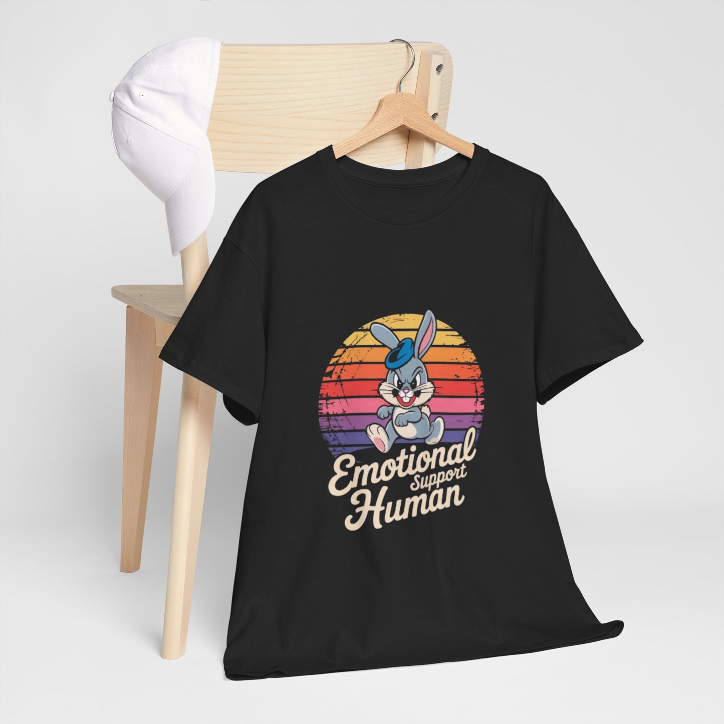 Unisex Heavy Cotton T-Shirt -Emotional Support Human Tee