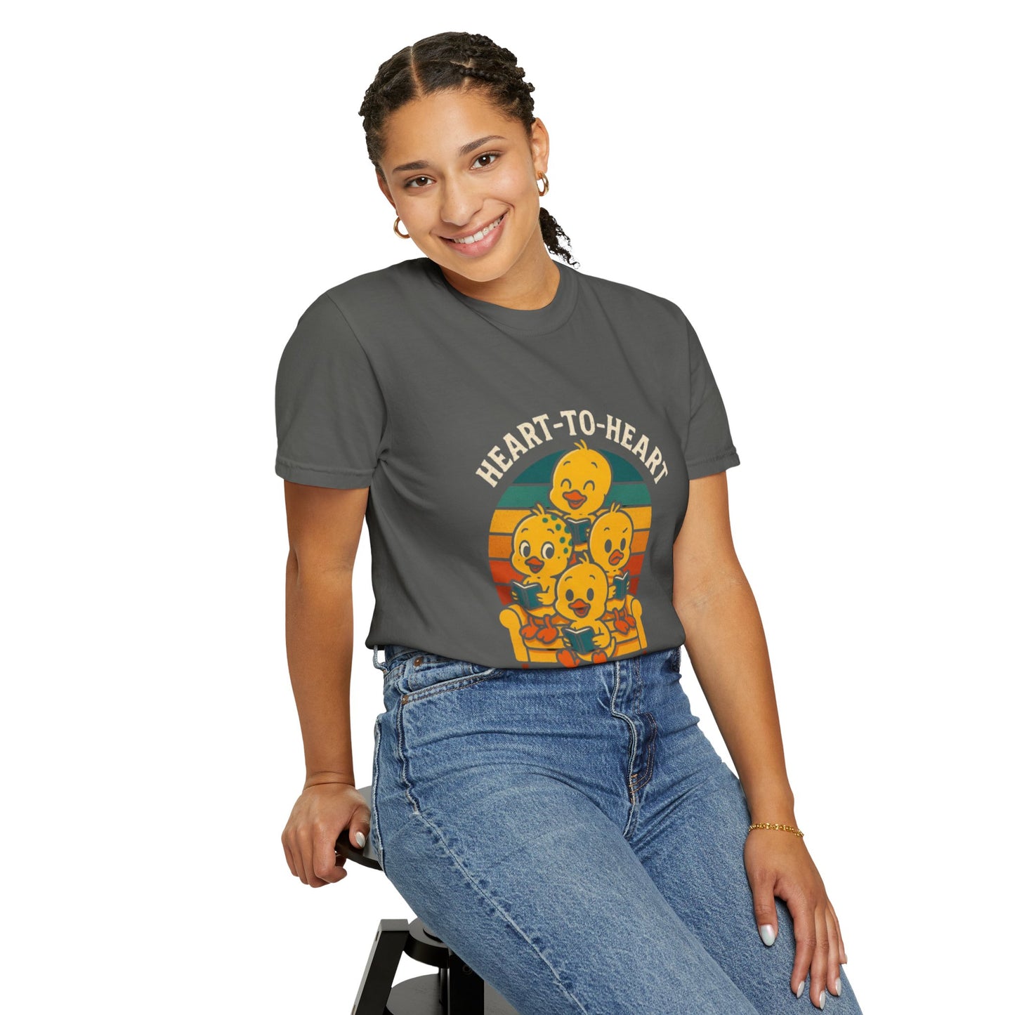 Unisex Garment-Dyed T-Shirt -Heart-to-Heart Talk