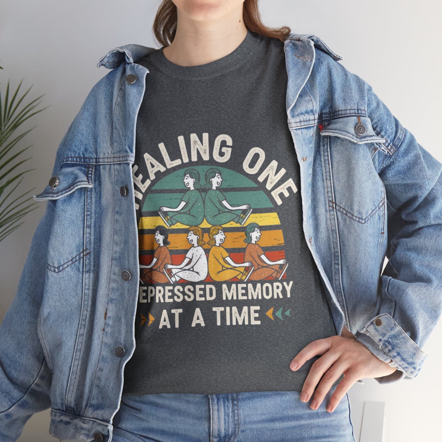 Unisex Heavy Cotton Tee -Healing repressed memories one at a time