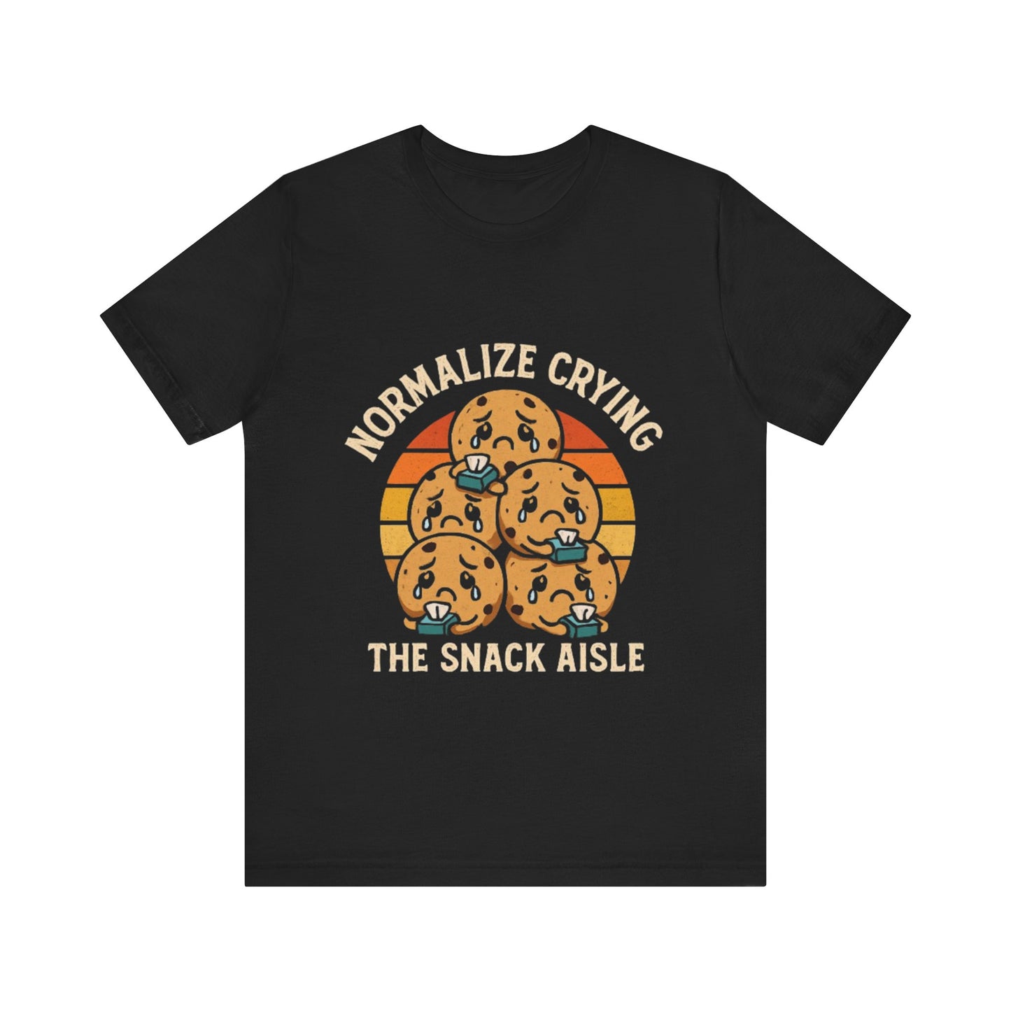 Normalize Crying Unisex Tee - Fun Snack Aisle Shirt, Counselor Humour