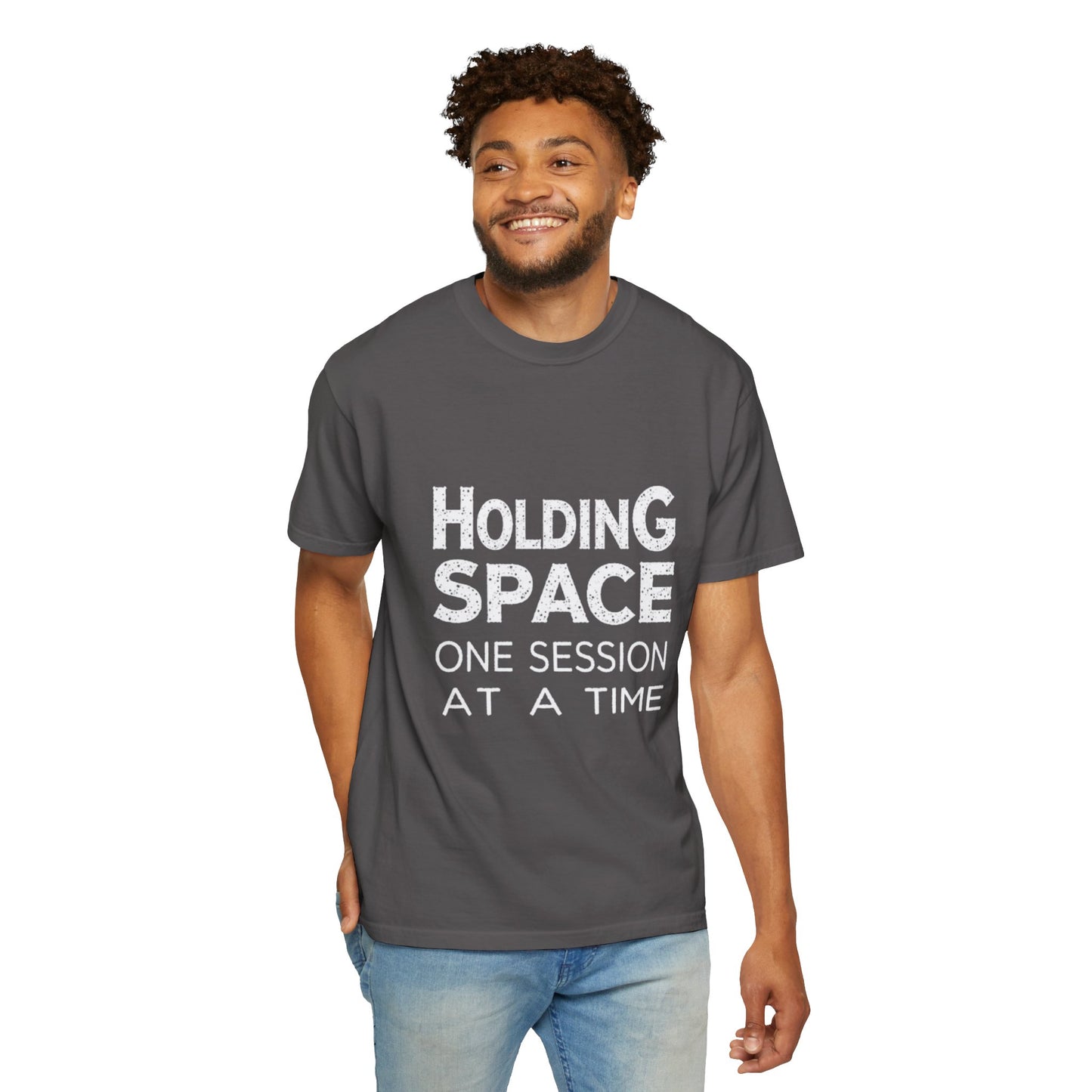 Unisex Garment-Dyed T-shirt -Holding Space