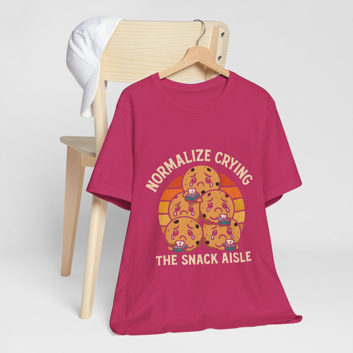 Normalize Crying Unisex Tee - Fun Snack Aisle Shirt, Counselor Humour