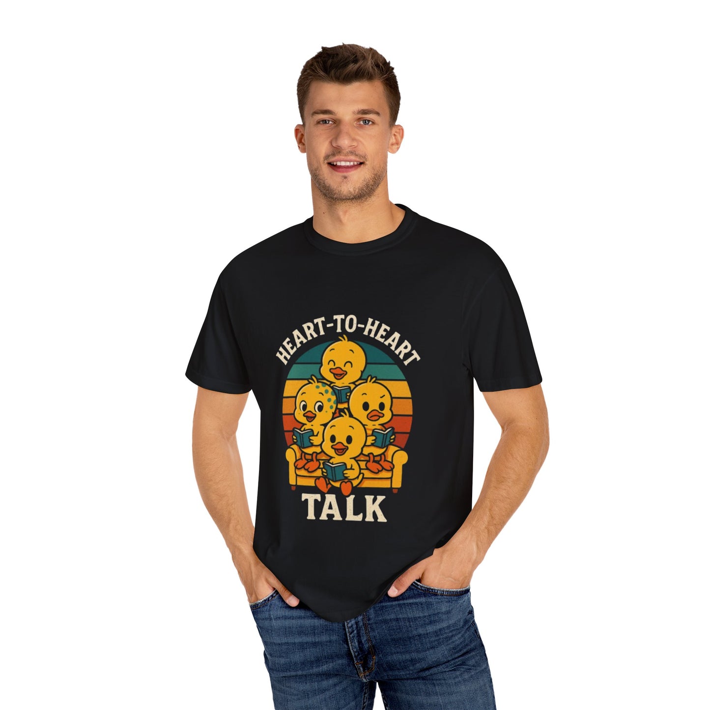 Unisex Garment-Dyed T-Shirt -Heart-to-Heart Talk