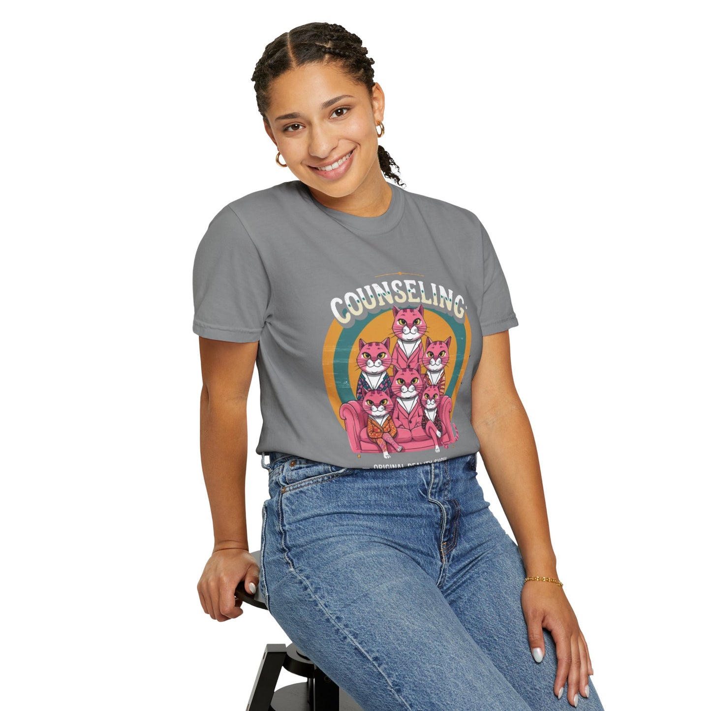 Unisex Garment-Dyed T-Shirt -Counseling Cats