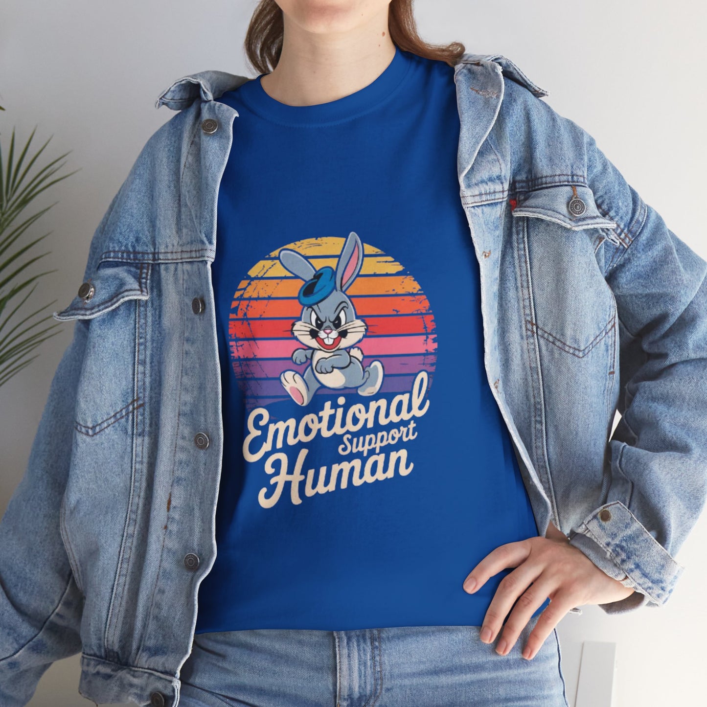 Unisex Heavy Cotton T-Shirt -Emotional Support Human Tee