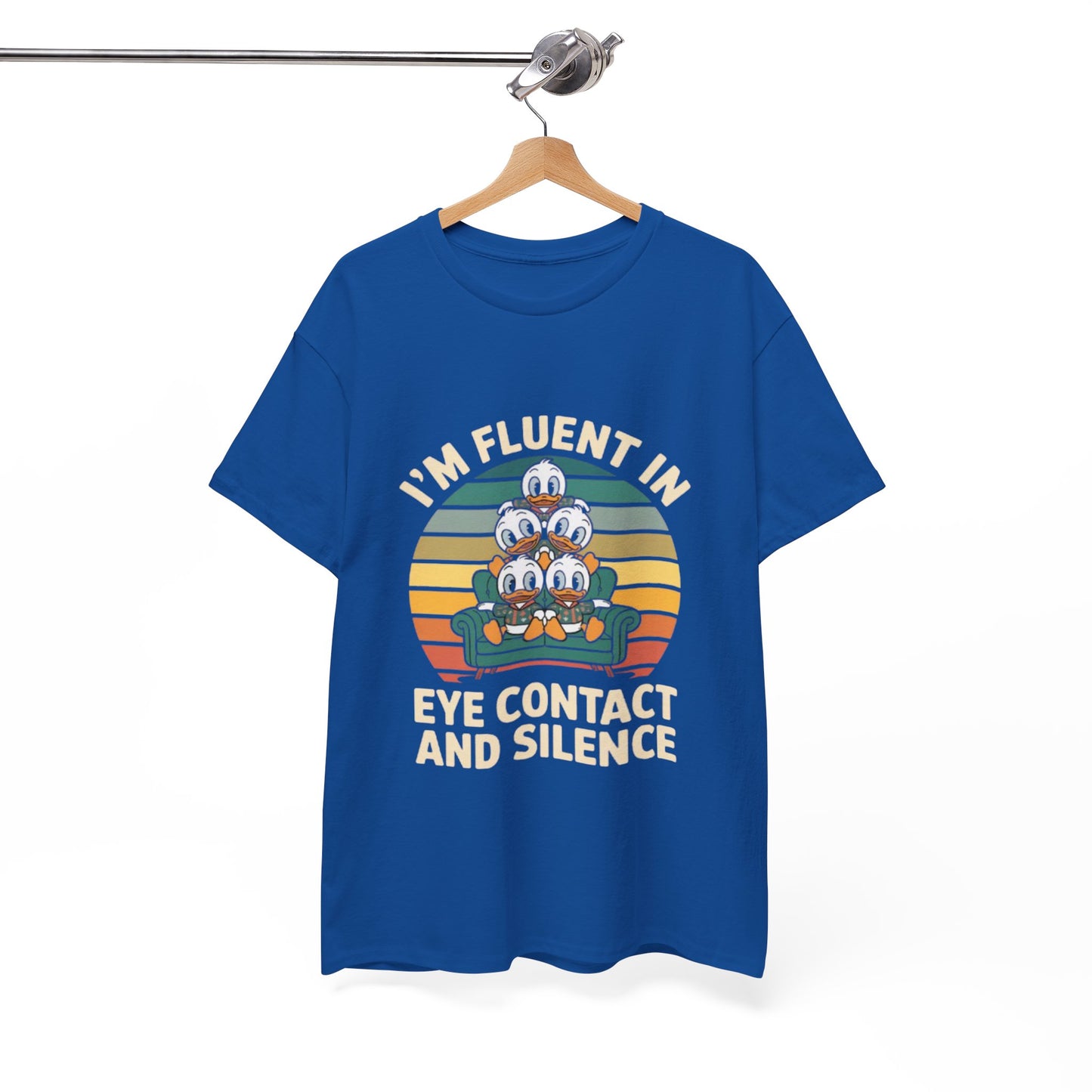 Unisex Heavy Cotton Tee -Fluent in Eye Contact