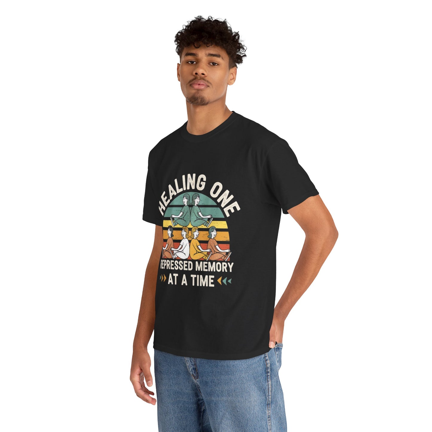 Unisex Heavy Cotton Tee -Healing repressed memories one at a time
