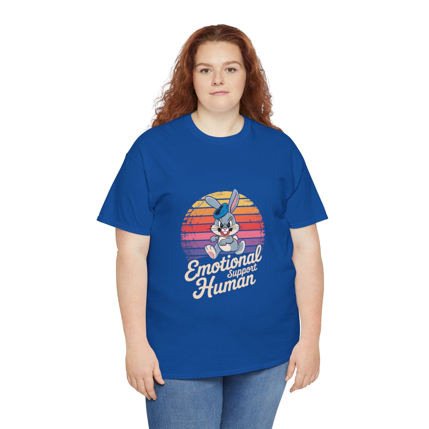 Unisex Heavy Cotton T-Shirt -Emotional Support Human Tee