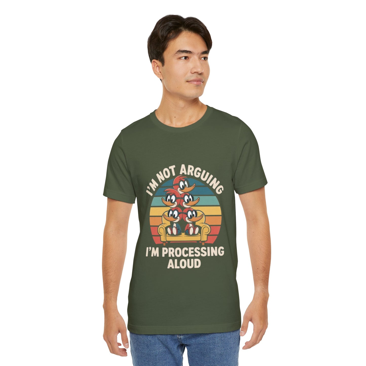 Unisex Jersey Tee - I'm Not Arguing, I'm Processing Aloud