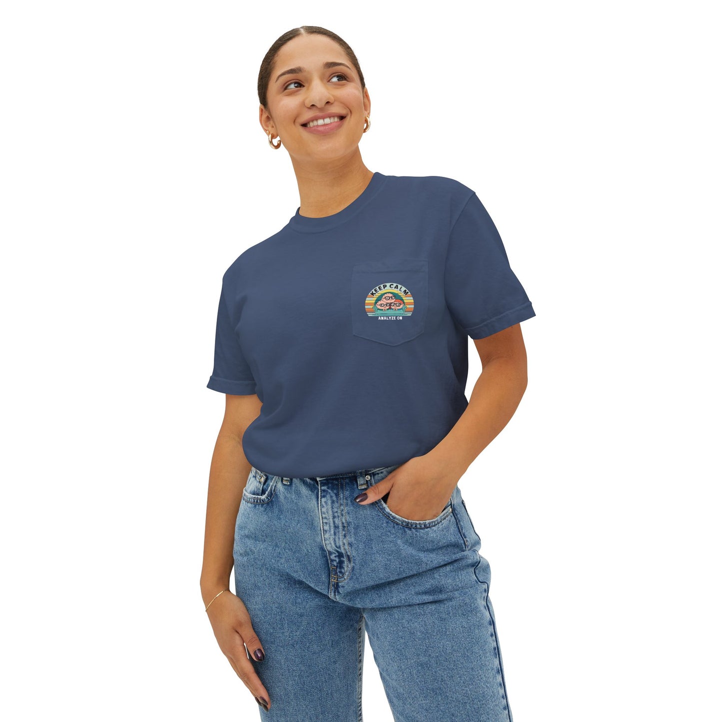Pocket T-Shirt - Keep Calm Analyze On