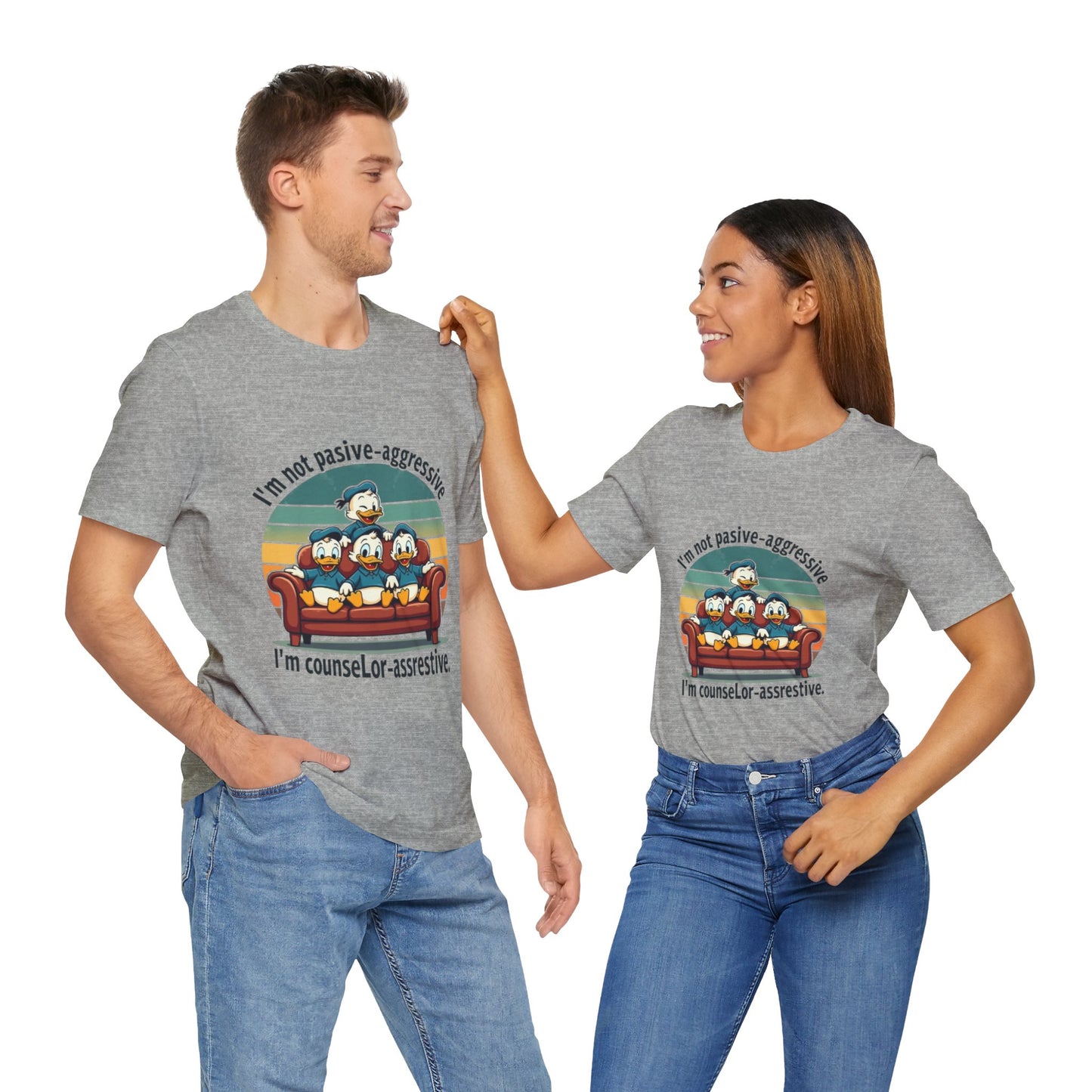 Unisex Jersey Short Sleeve T-Shirt -Funny Counsel-Assertive Tee