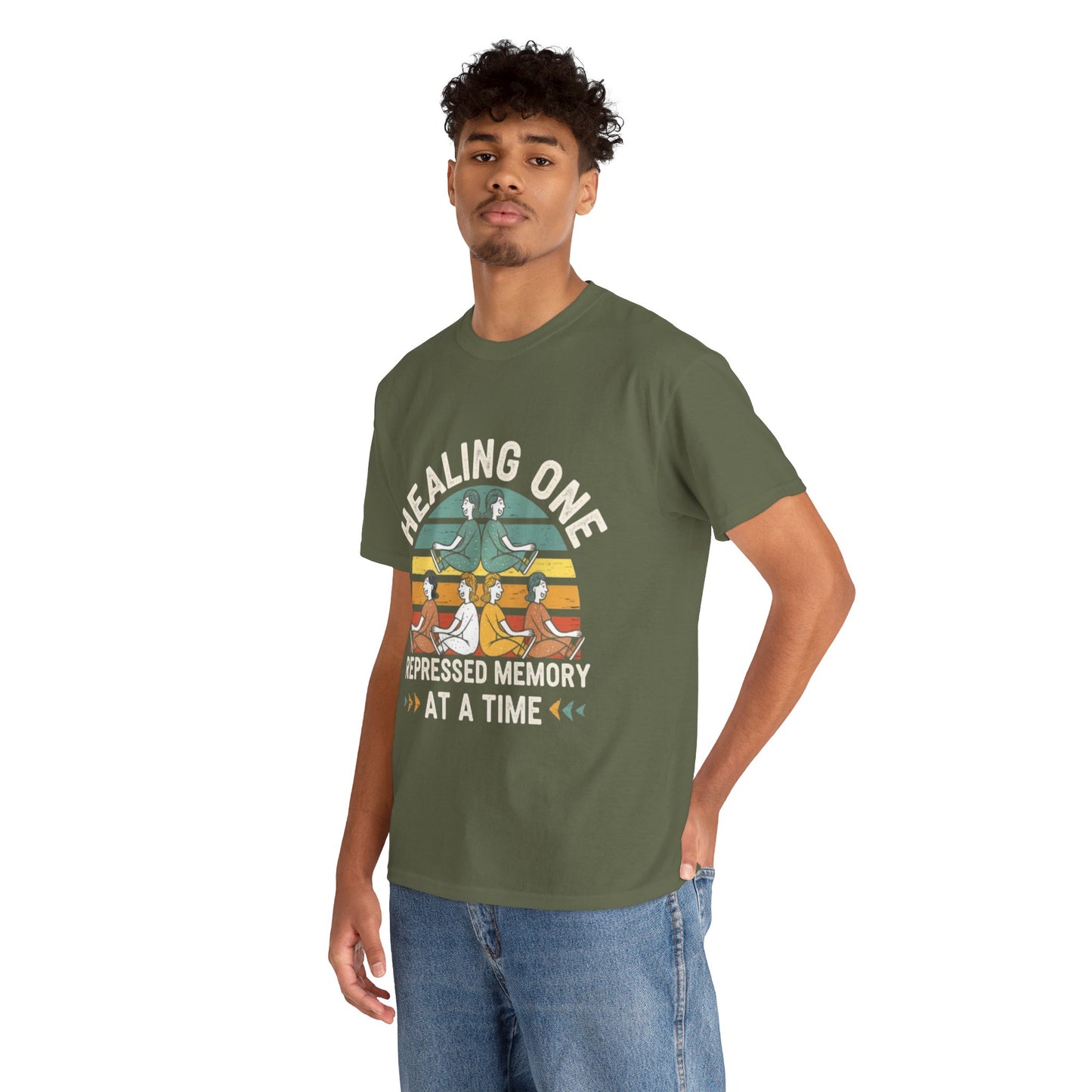 Unisex Heavy Cotton Tee -Healing repressed memories one at a time