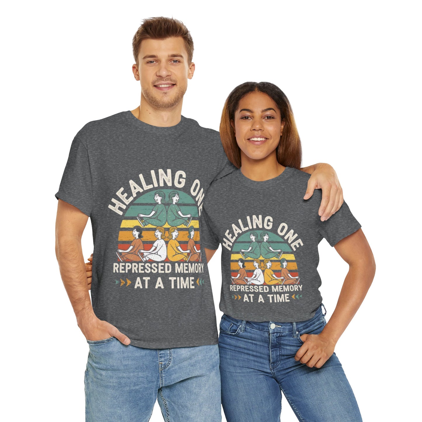 Unisex Heavy Cotton Tee -Healing repressed memories one at a time