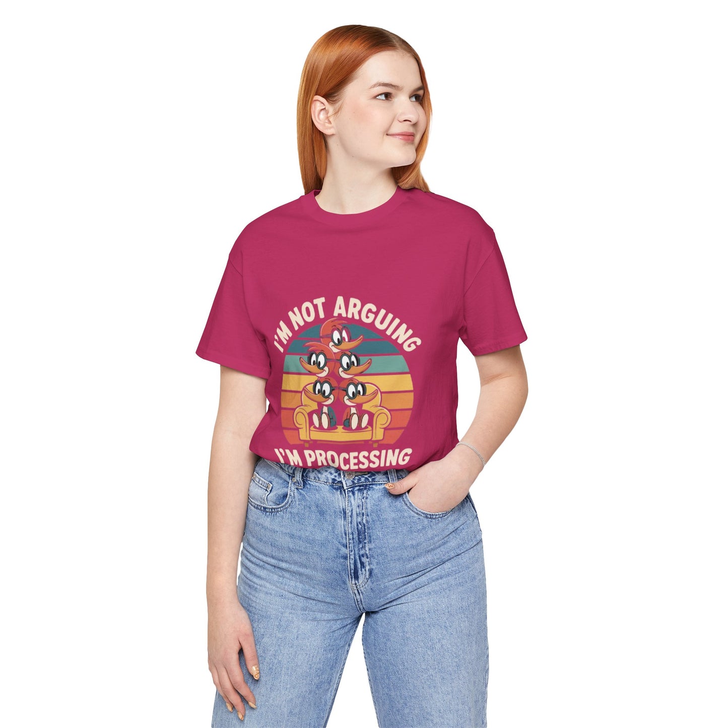 Unisex Jersey Tee - I'm Not Arguing, I'm Processing Aloud