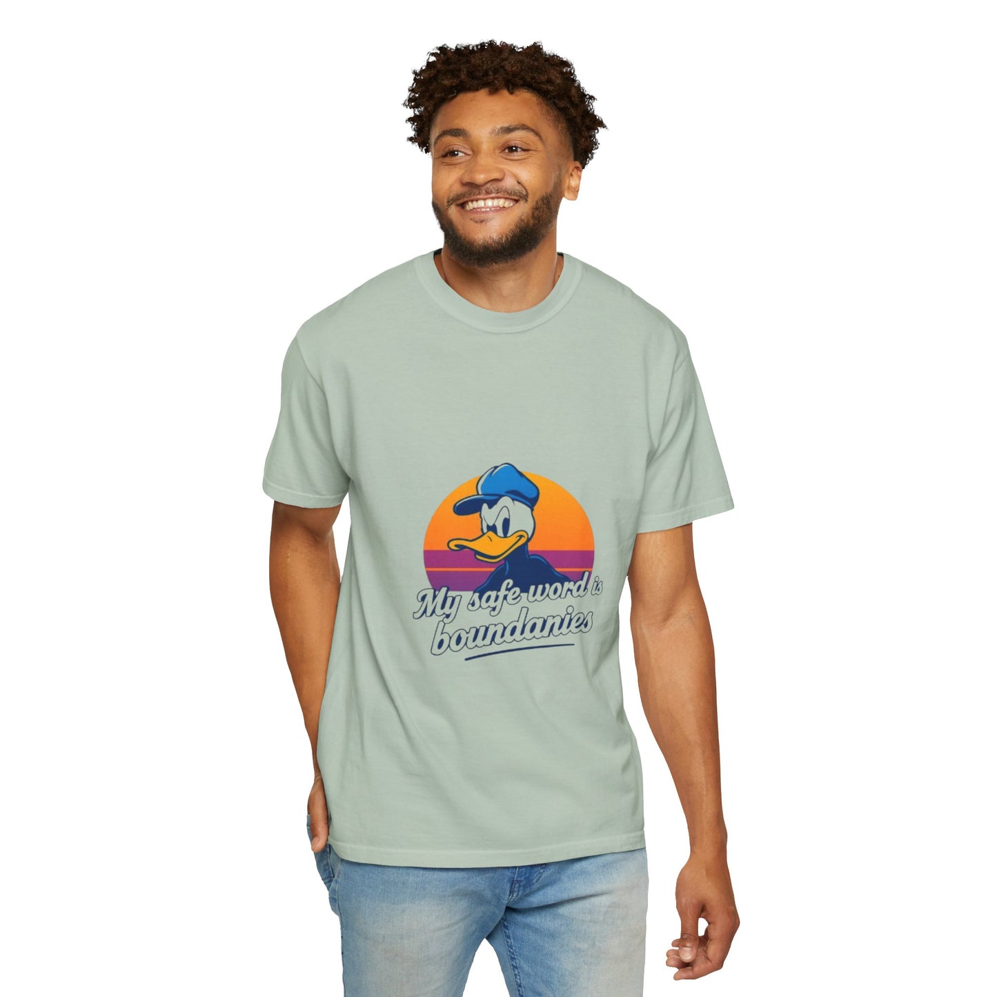 Unisex Garment-Dyed T-Shirt -My Safe Word Is Boundaries