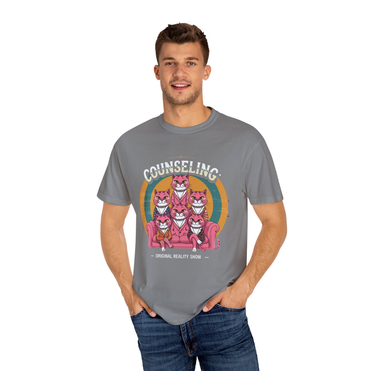 Unisex Garment-Dyed T-Shirt -Counseling Cats