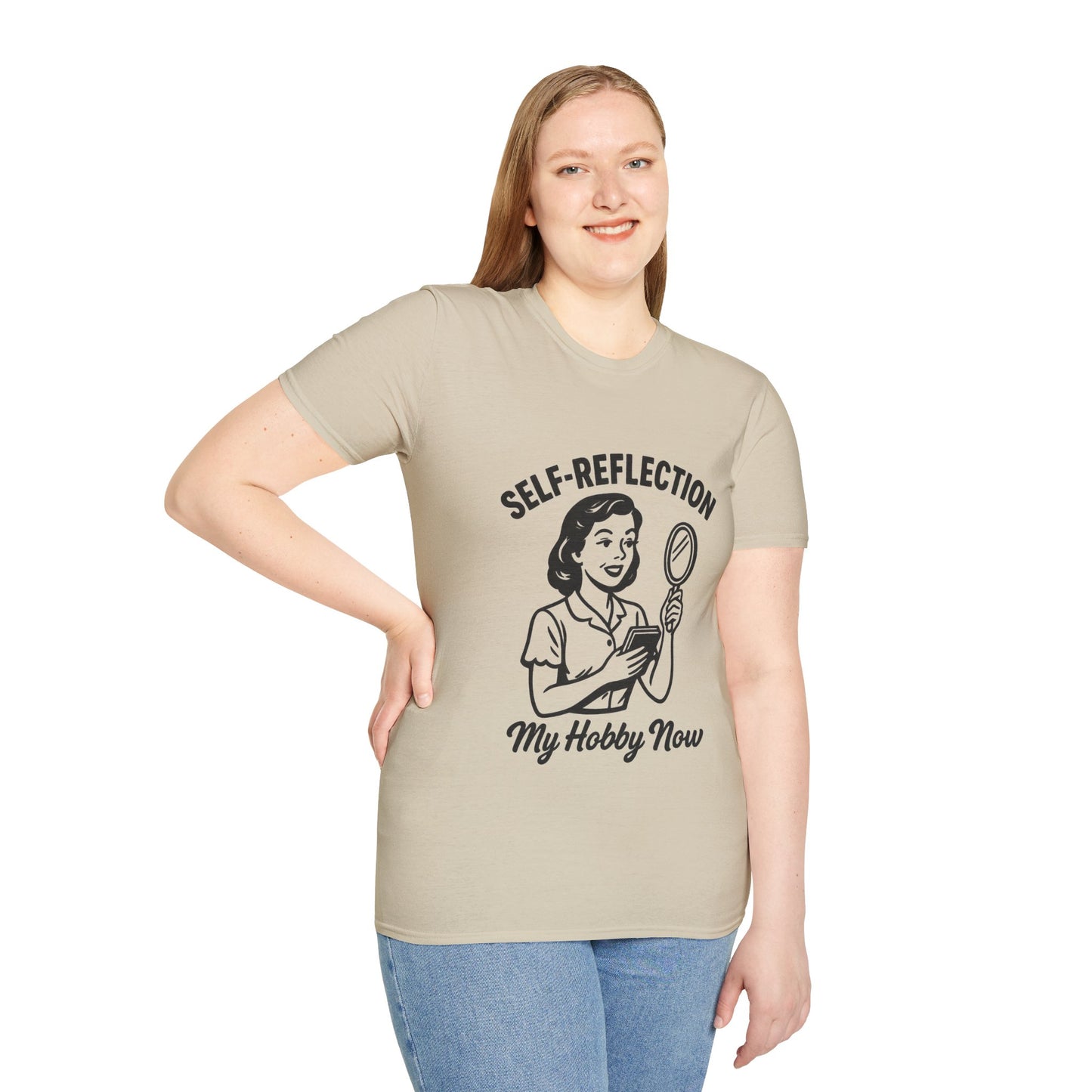 Self-Reflection Motivational Unisex T-Shirt, Self-Care Gift