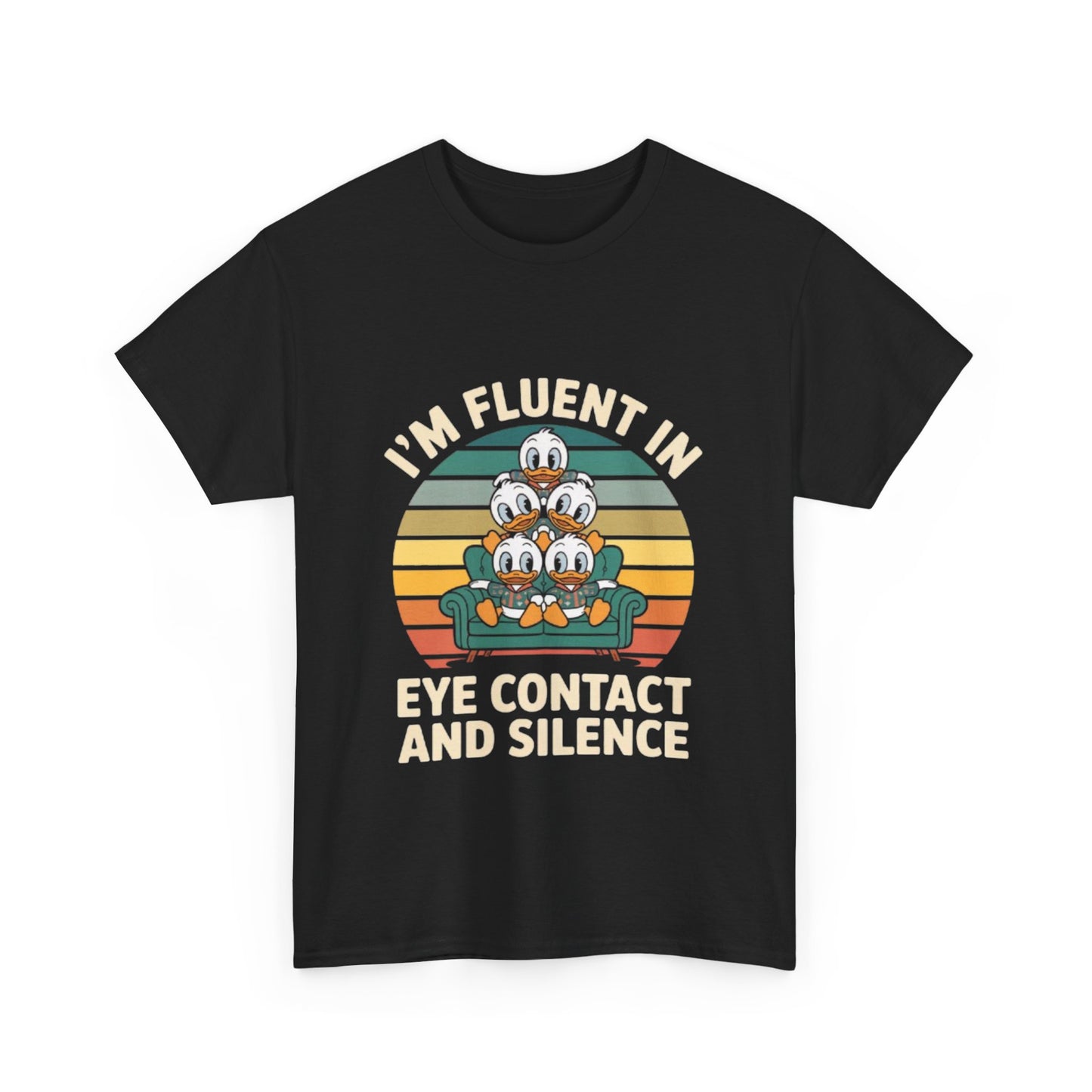 Unisex Heavy Cotton Tee -Fluent in Eye Contact