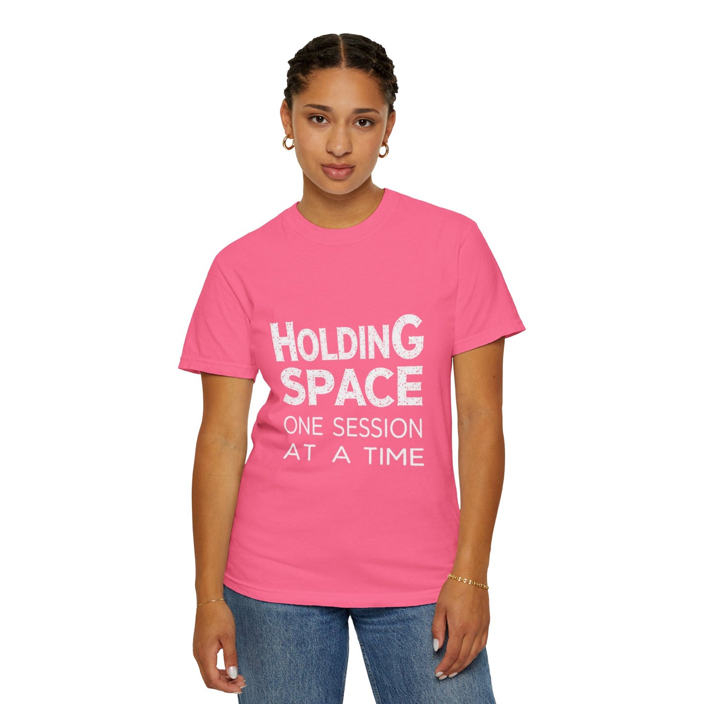 Unisex Garment-Dyed T-shirt -Holding Space