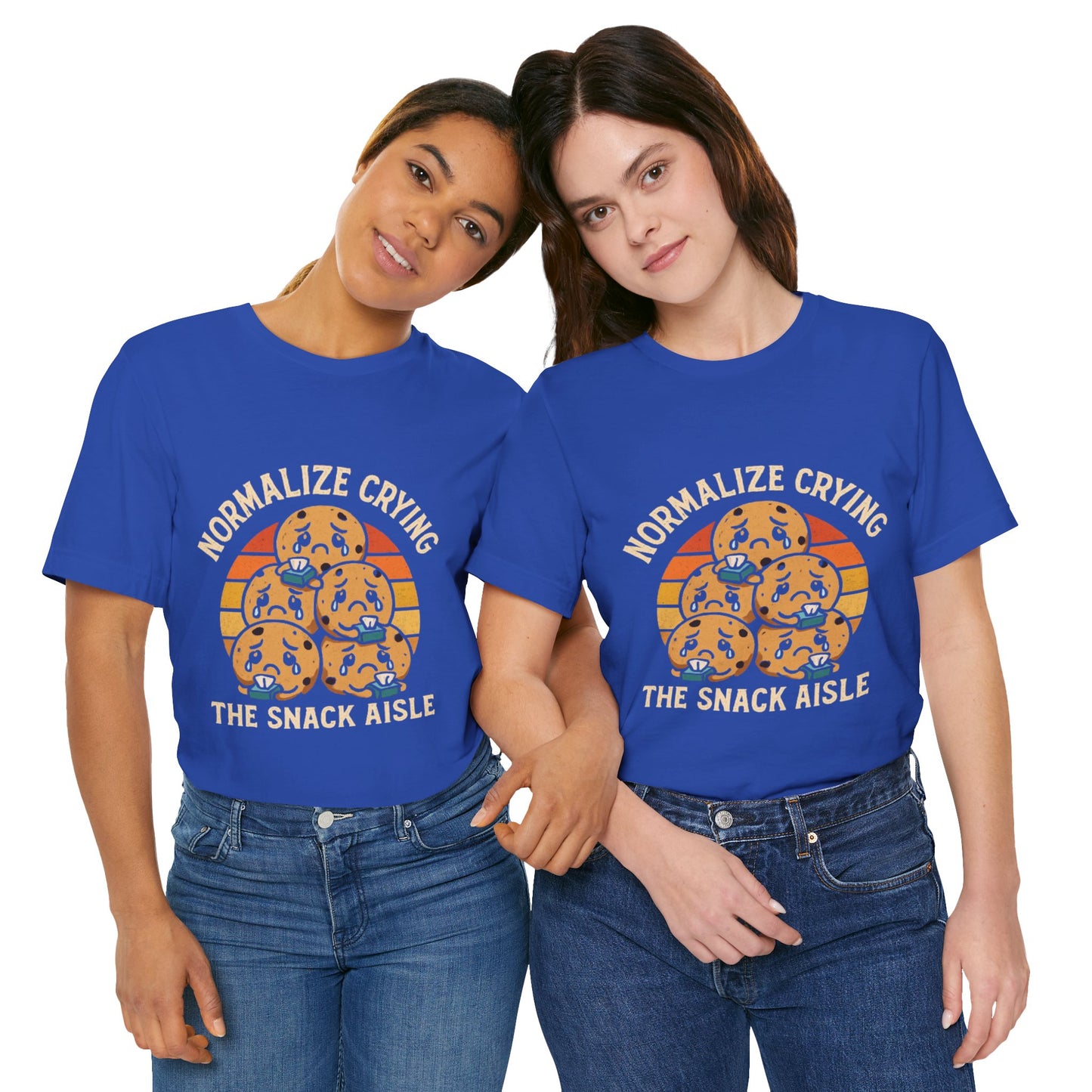 Normalize Crying Unisex Tee - Fun Snack Aisle Shirt, Counselor Humour