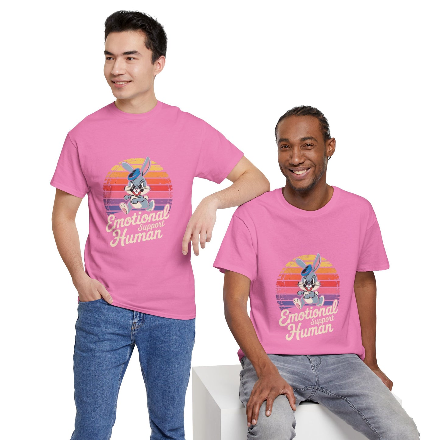 Unisex Heavy Cotton T-Shirt -Emotional Support Human Tee
