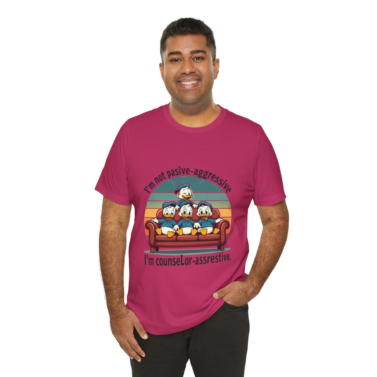 Unisex Jersey Short Sleeve T-Shirt -Funny Counsel-Assertive Tee
