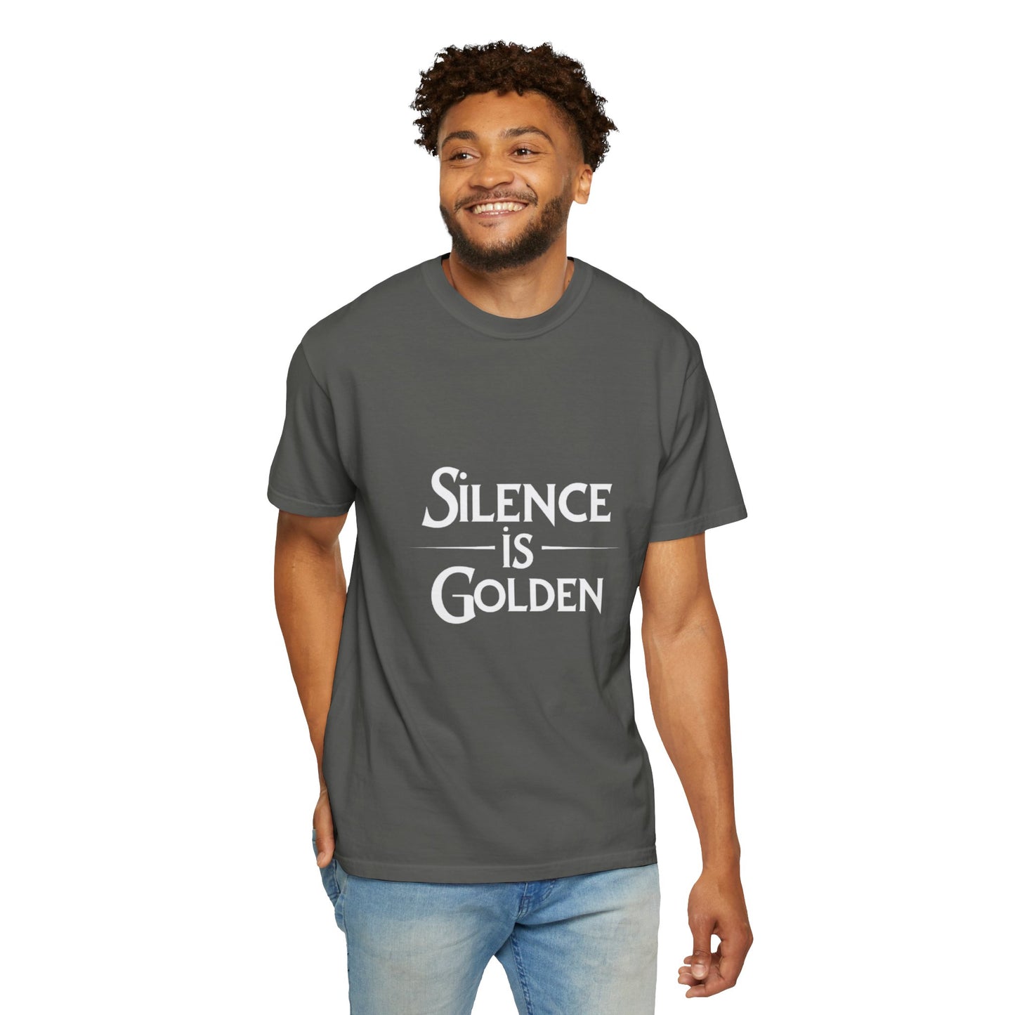 Unisex Garment-Dyed T-Shirt | Silence is Golden