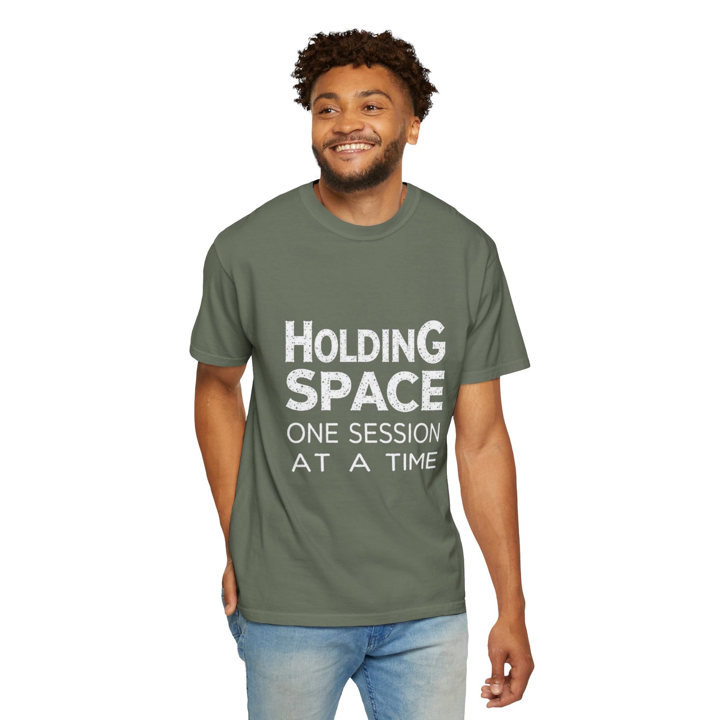 Unisex Garment-Dyed T-shirt -Holding Space