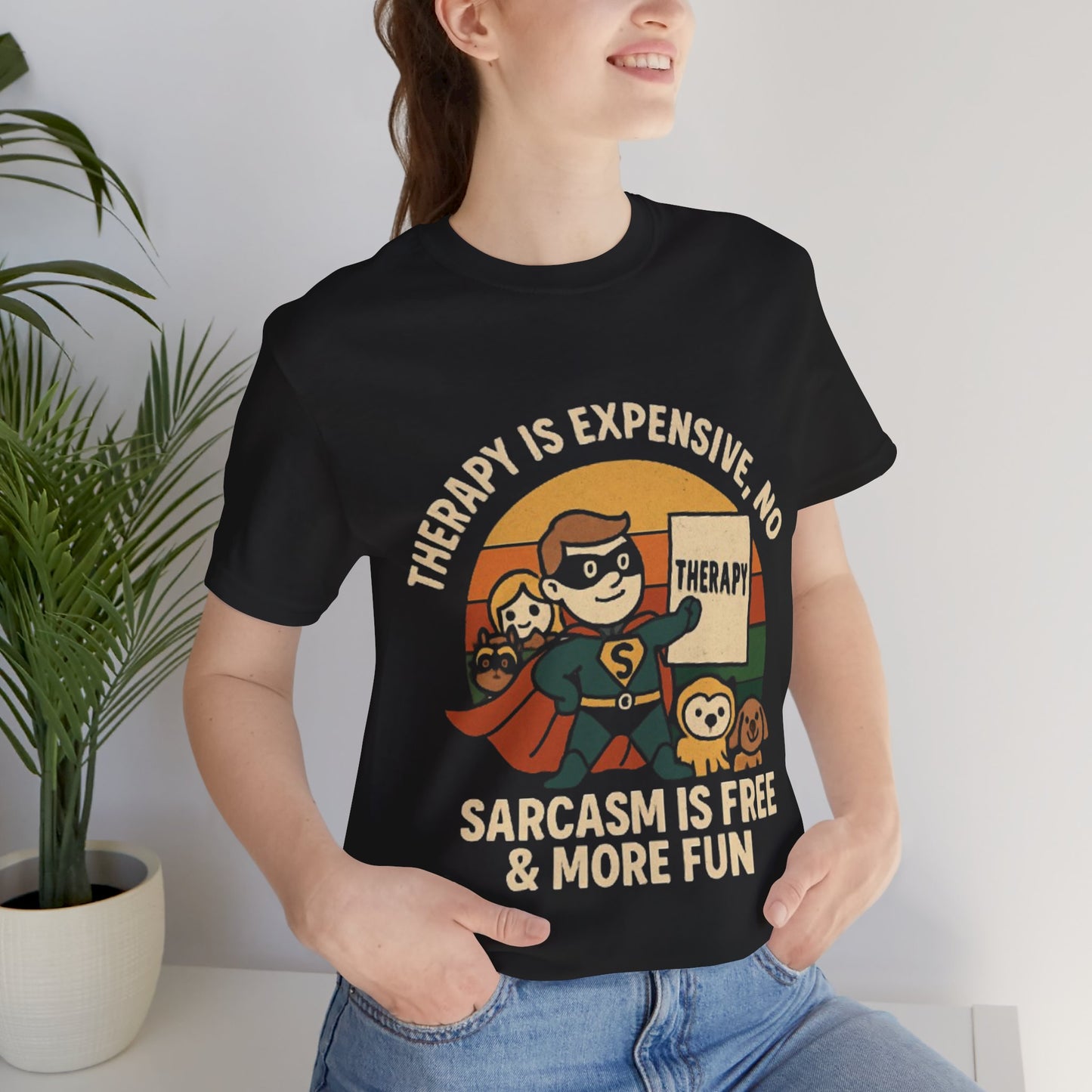 Therapy Humor Tee | Unisex Jersey Short Sleeve Tee, Mental Health Awareness