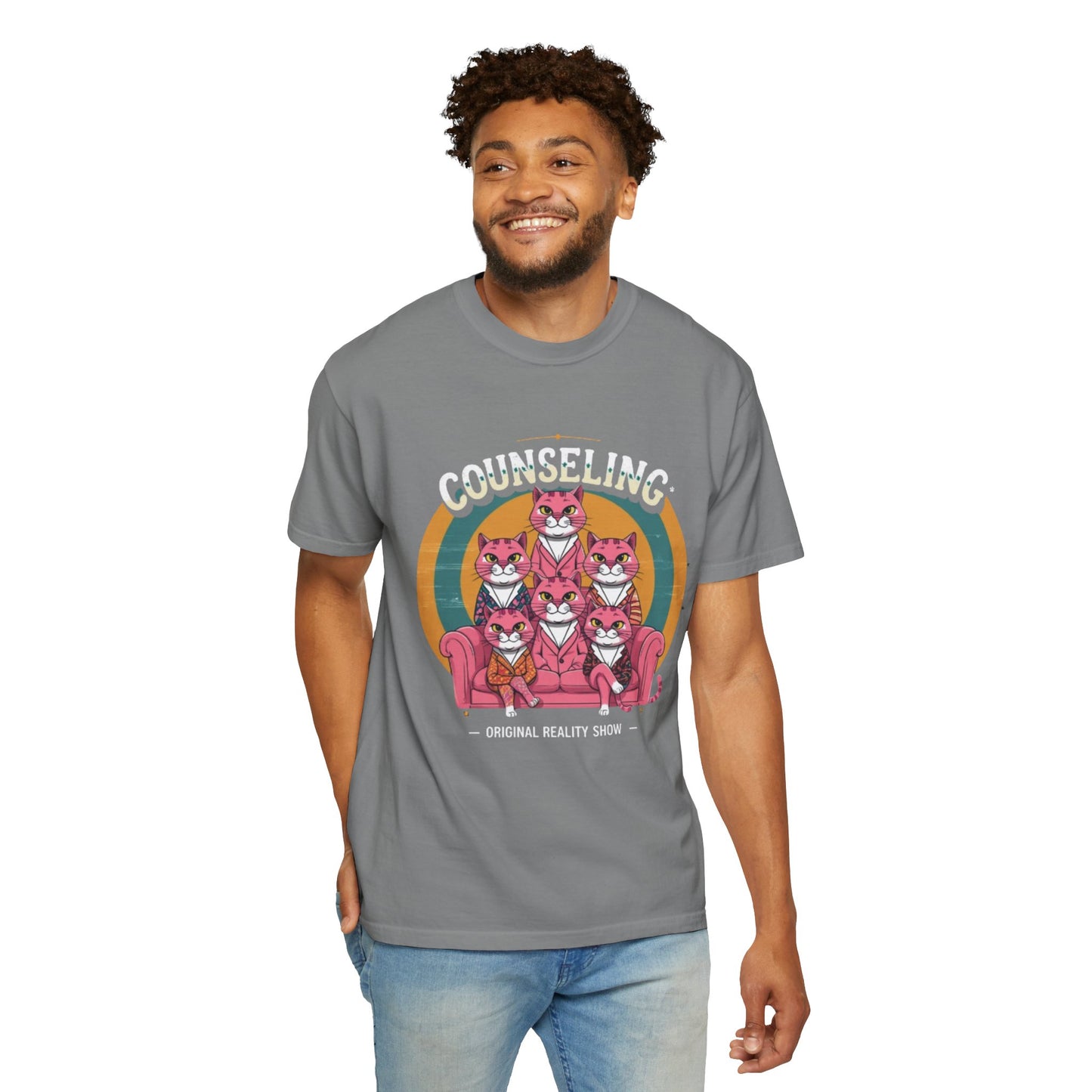 Unisex Garment-Dyed T-Shirt -Counseling Cats