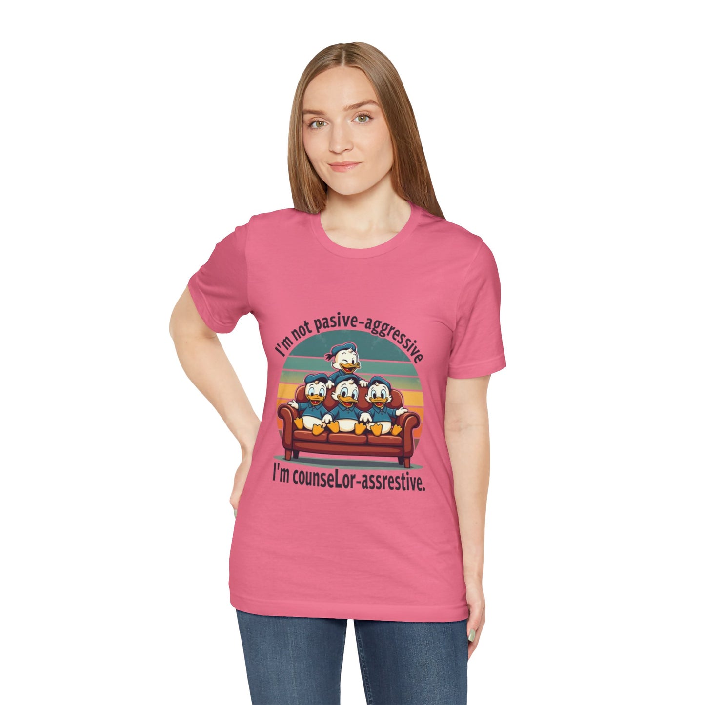 Unisex Jersey Short Sleeve T-Shirt -Funny Counsel-Assertive Tee