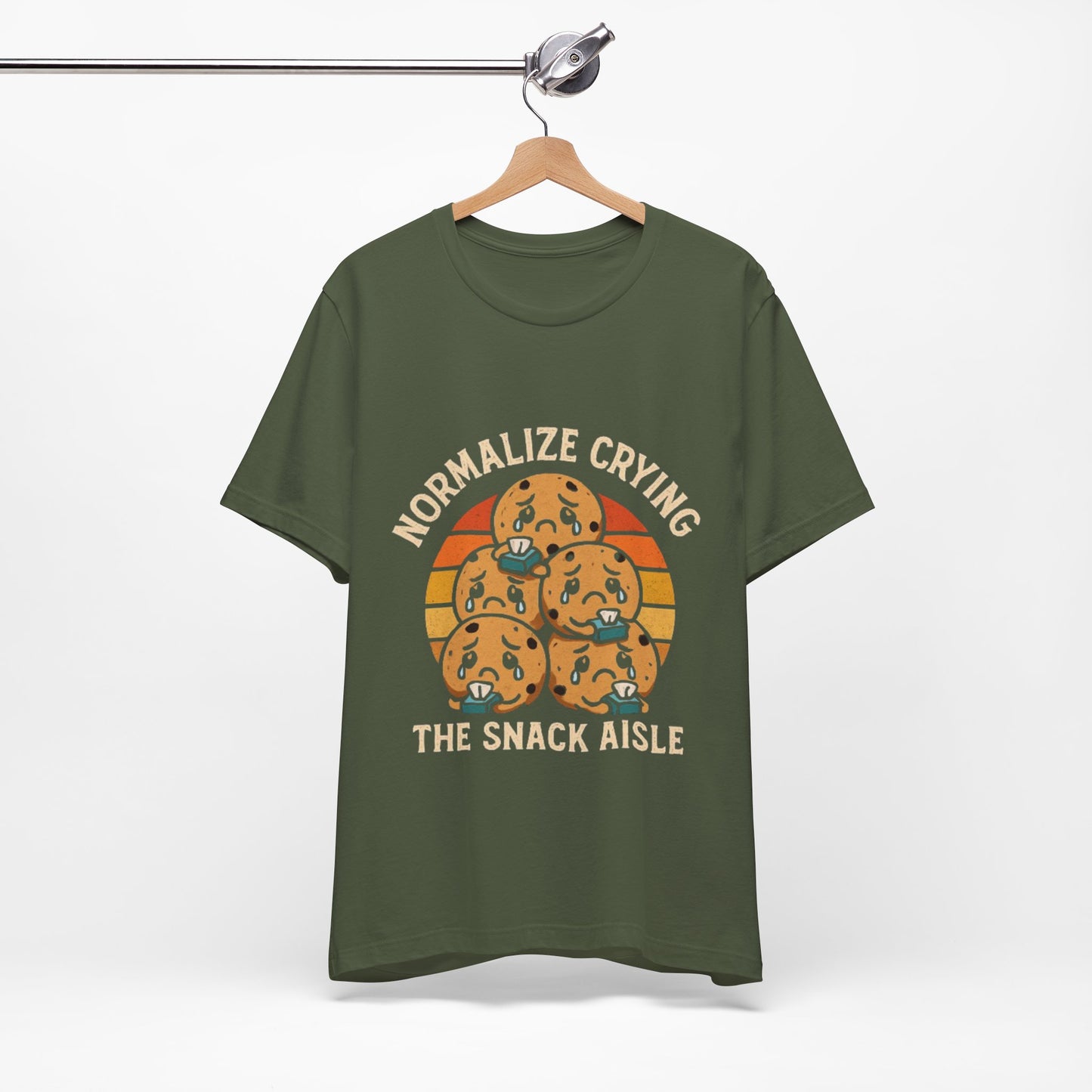 Normalize Crying Unisex Tee - Fun Snack Aisle Shirt, Counselor Humour