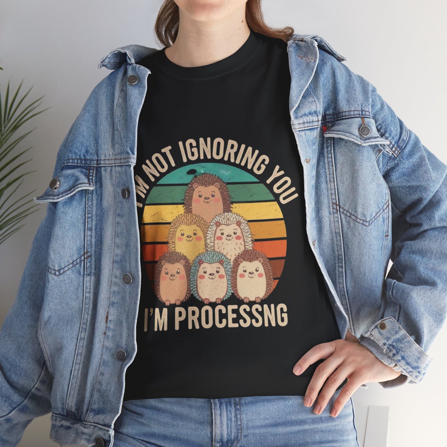 Funny Psychology Unisex Tee - 'I'm Not Ignoring You, I'm Processing'