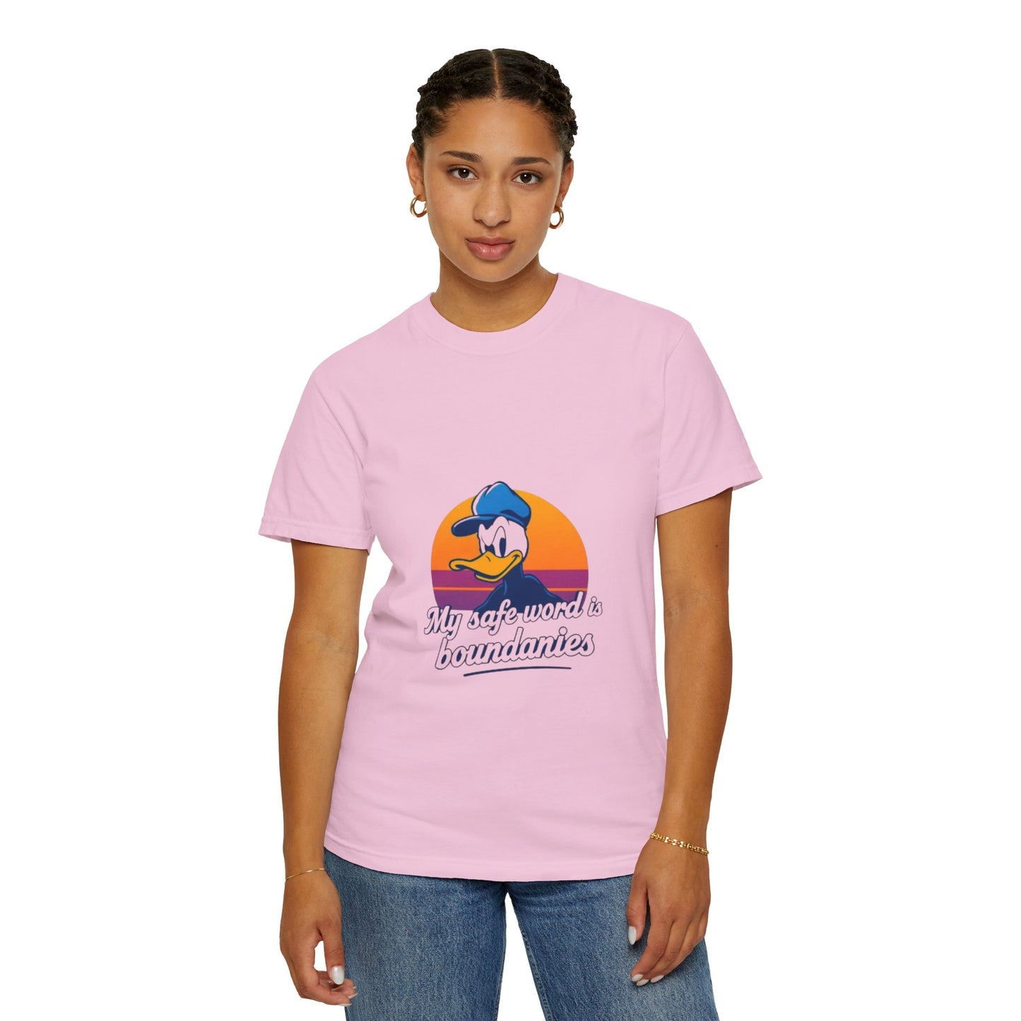 Unisex Garment-Dyed T-Shirt -My Safe Word Is Boundaries