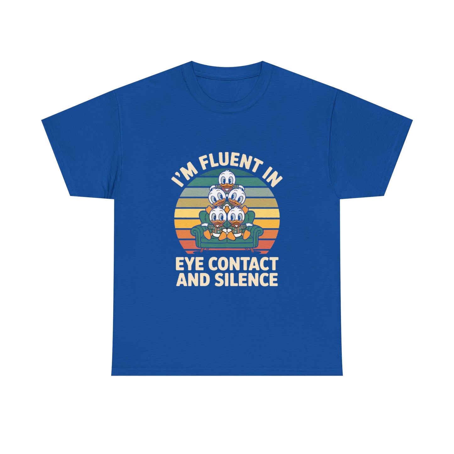 Unisex Heavy Cotton Tee -Fluent in Eye Contact