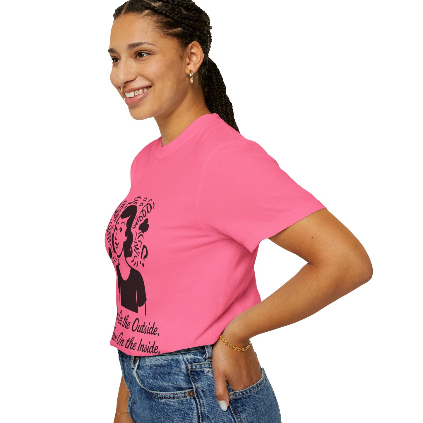 Calm on the Outside T-Shirt, Unisex Garment-Dyed Tee