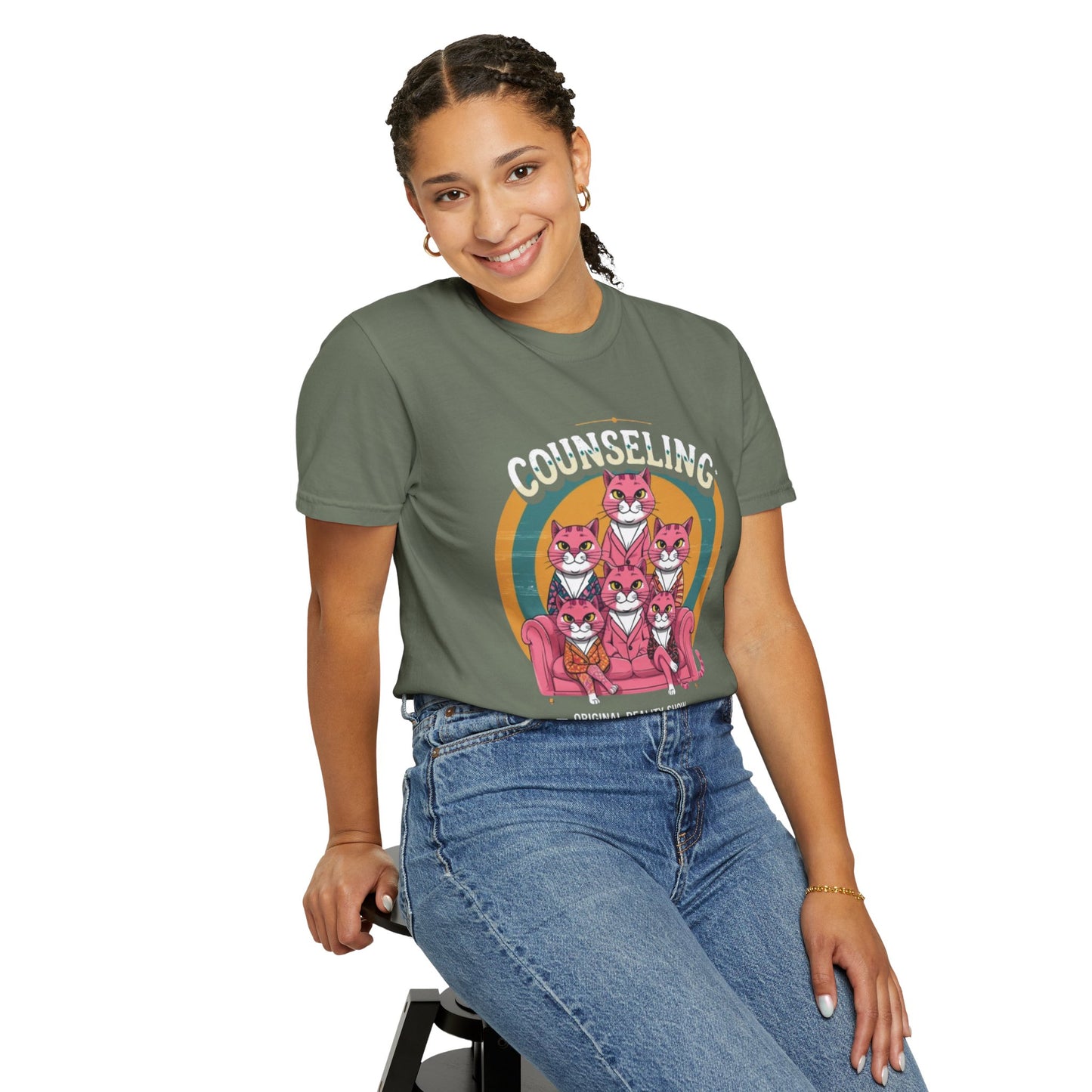 Unisex Garment-Dyed T-Shirt -Counseling Cats