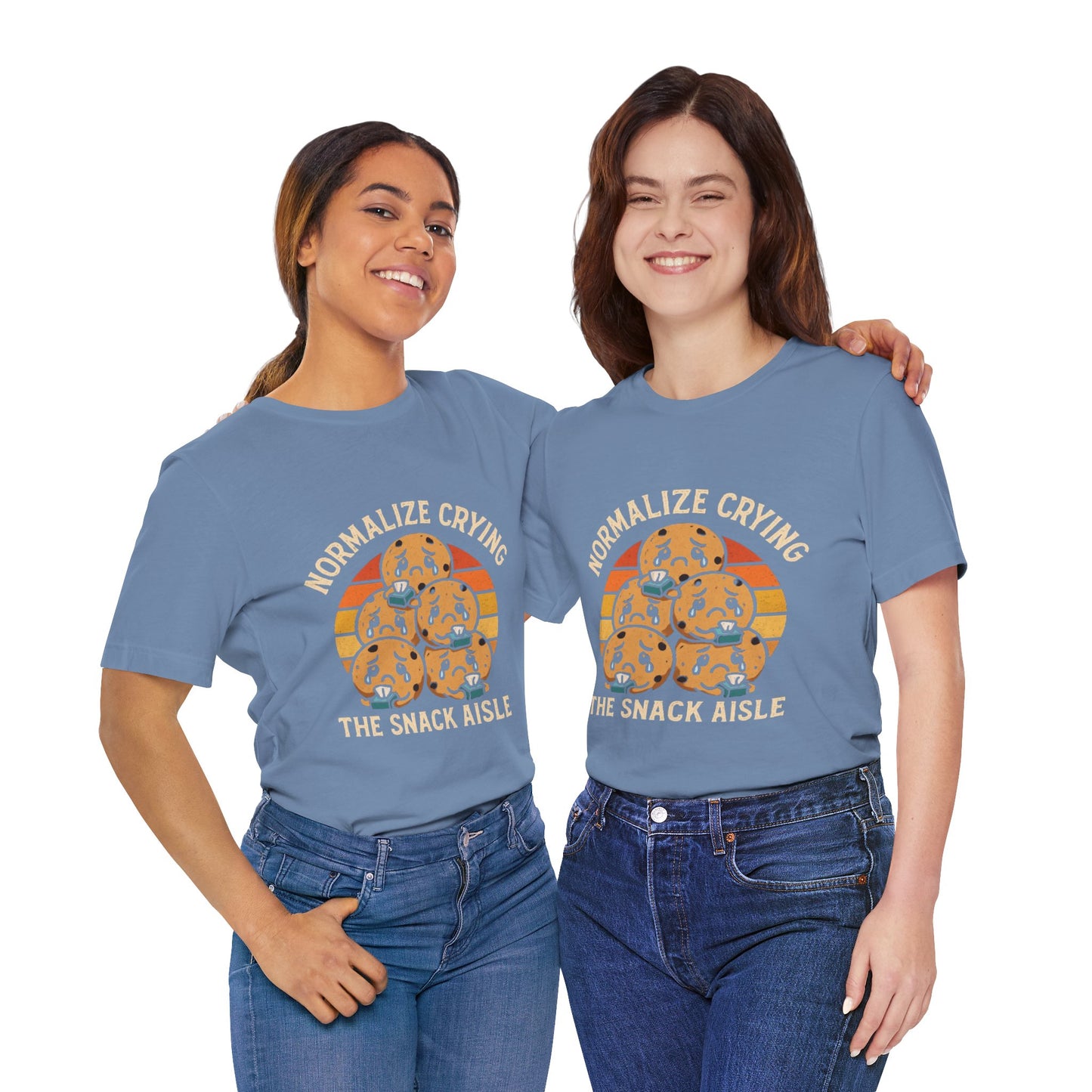 Normalize Crying Unisex Tee - Fun Snack Aisle Shirt, Counselor Humour