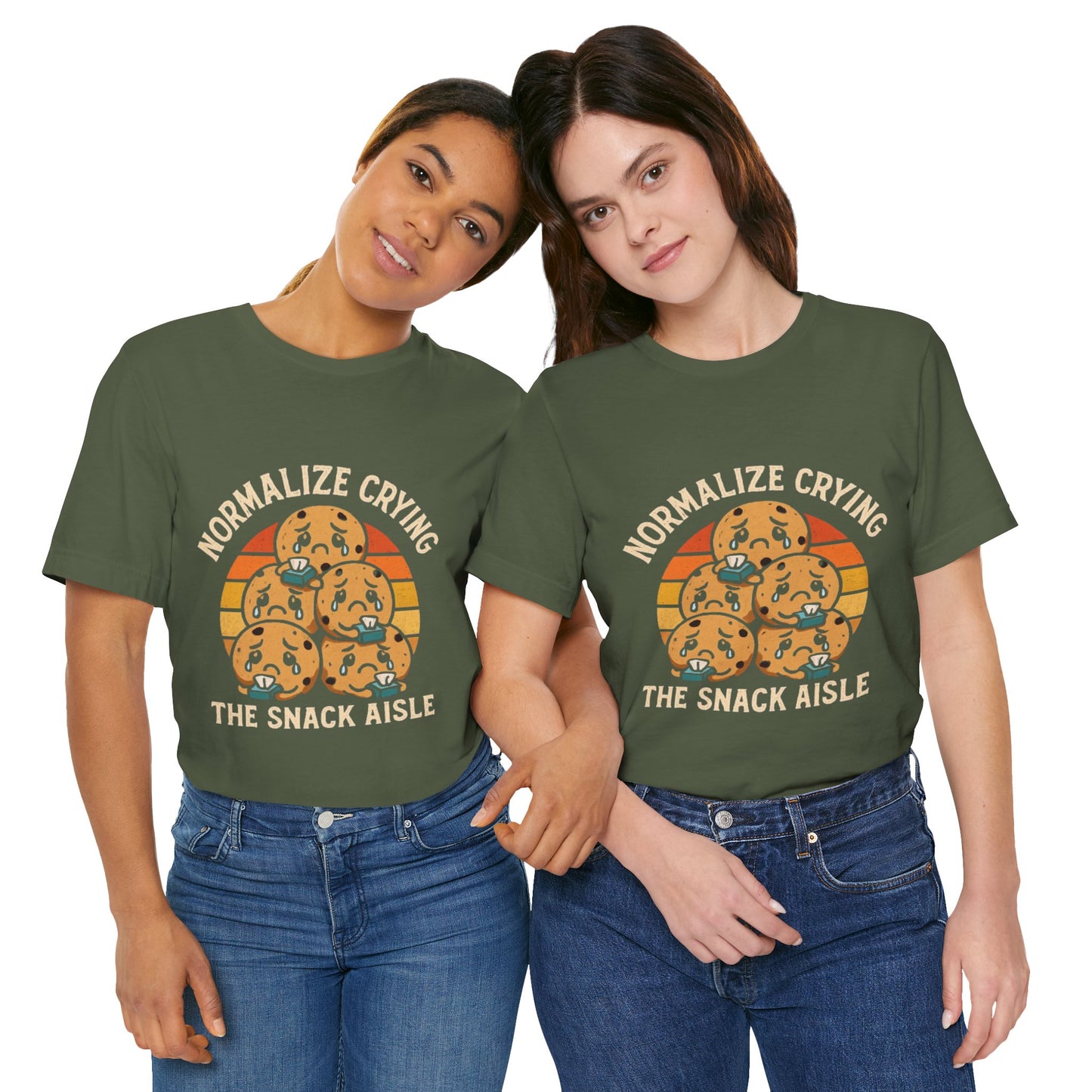 Normalize Crying Unisex Tee - Fun Snack Aisle Shirt, Counselor Humour