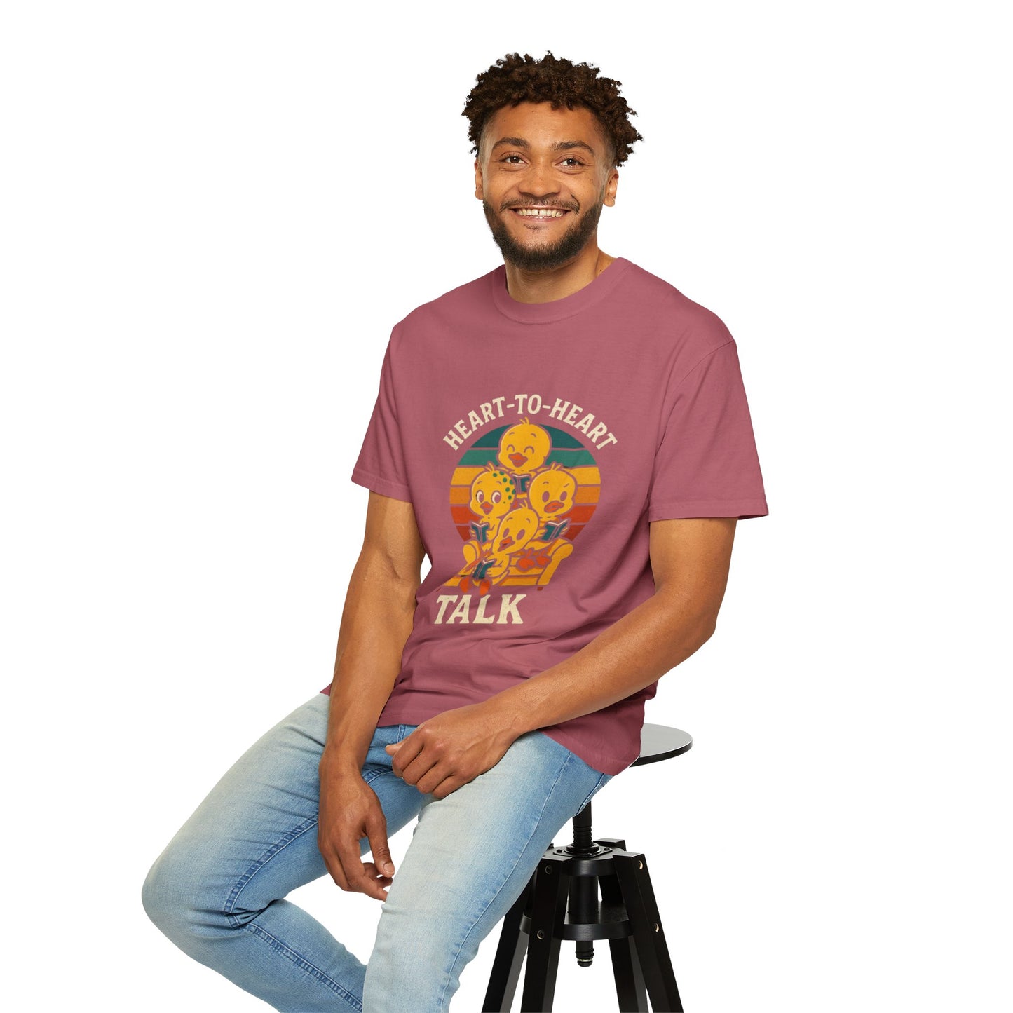 Unisex Garment-Dyed T-Shirt -Heart-to-Heart Talk