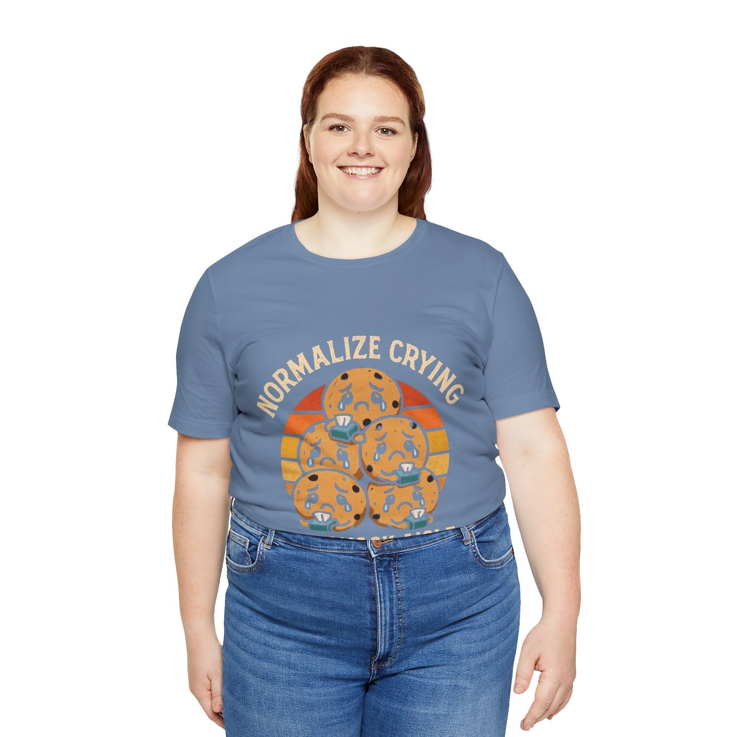 Normalize Crying Unisex Tee - Fun Snack Aisle Shirt, Counselor Humour