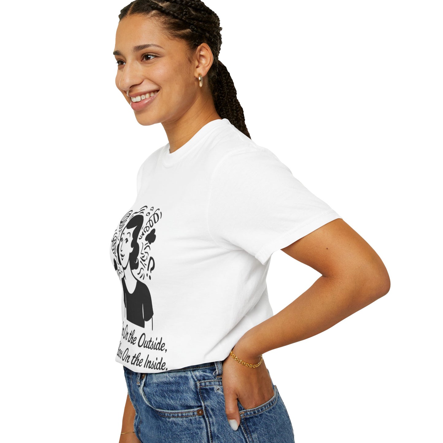Calm on the Outside T-Shirt, Unisex Garment-Dyed Tee