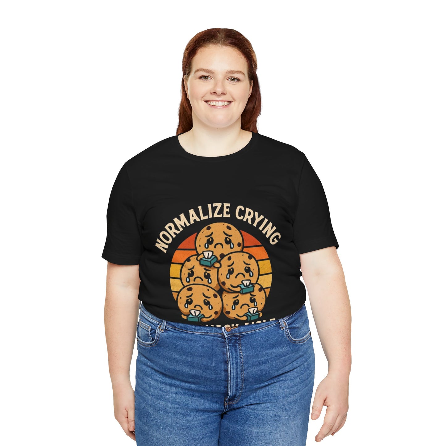 Normalize Crying Unisex Tee - Fun Snack Aisle Shirt, Counselor Humour