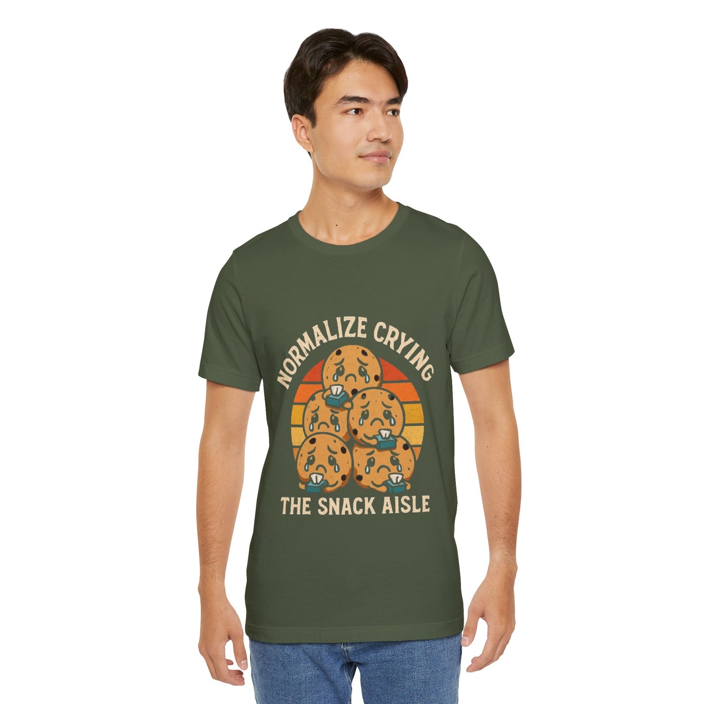 Normalize Crying Unisex Tee - Fun Snack Aisle Shirt, Counselor Humour