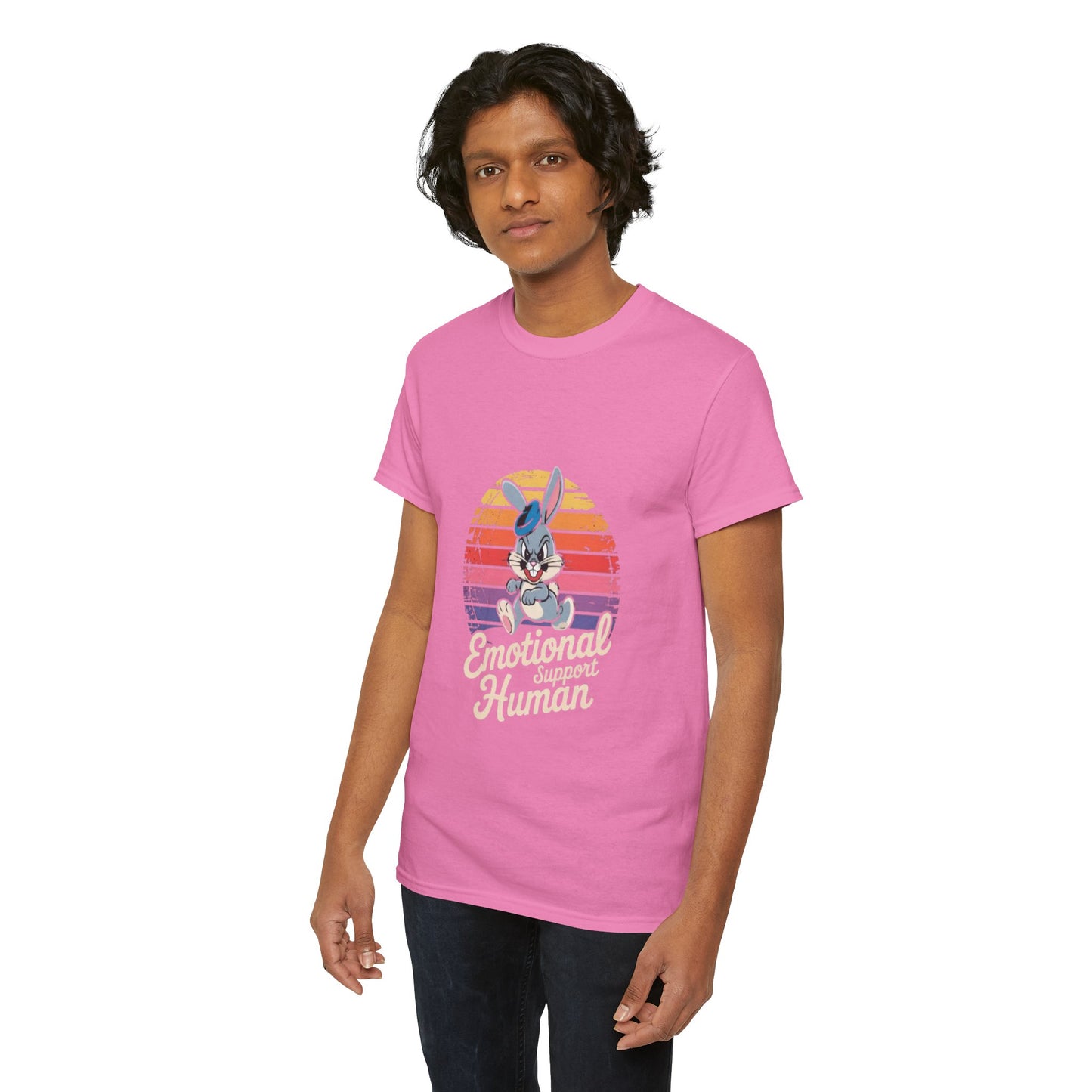 Unisex Heavy Cotton T-Shirt -Emotional Support Human Tee
