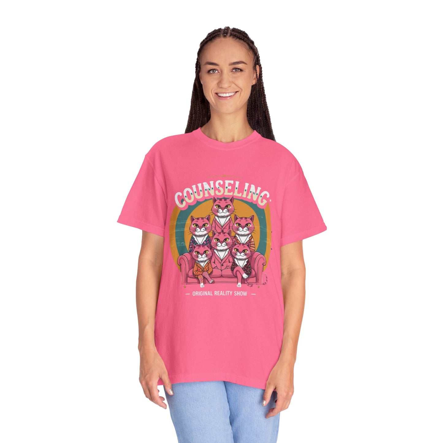 Unisex Garment-Dyed T-Shirt -Counseling Cats
