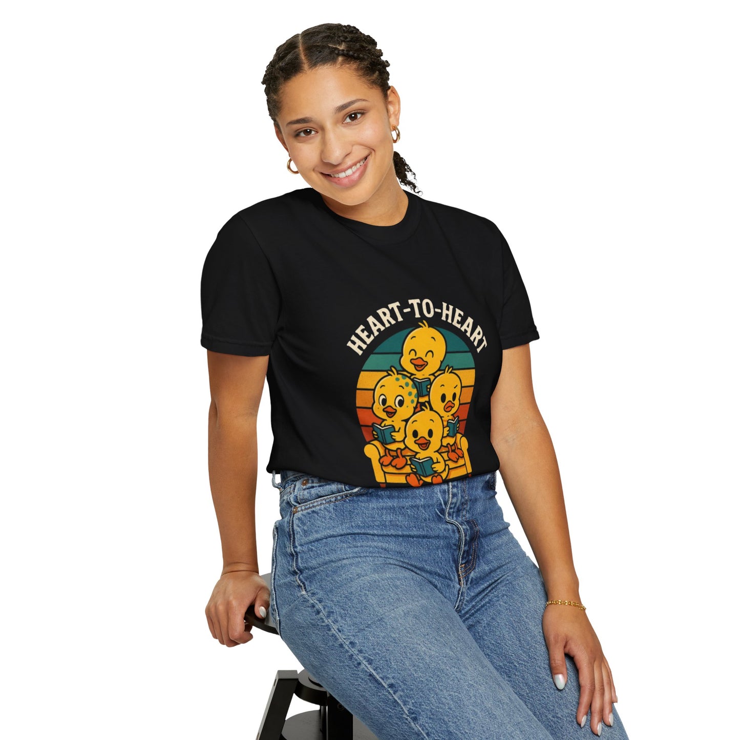 Unisex Garment-Dyed T-Shirt -Heart-to-Heart Talk